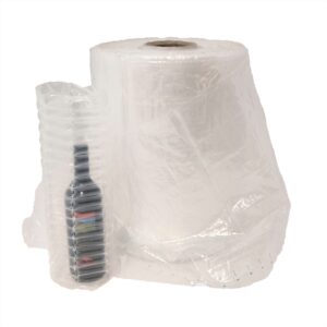 wine bottle inside inflatable roll material