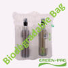 Inflatable packaging bag made from biodegradable plastic
